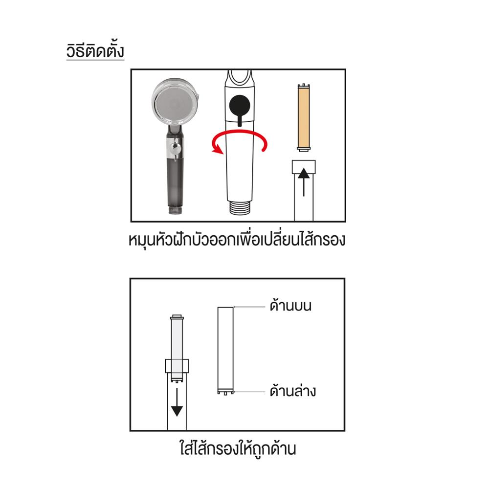ไส้กรองฝักบัว PP WSP WSP-322FT