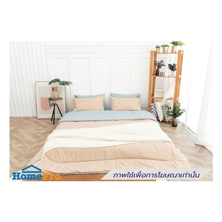 ผ้านวม SANTA BEDDING 100x90 นิ้ว สี LIGHT BLUE/CREAM_3