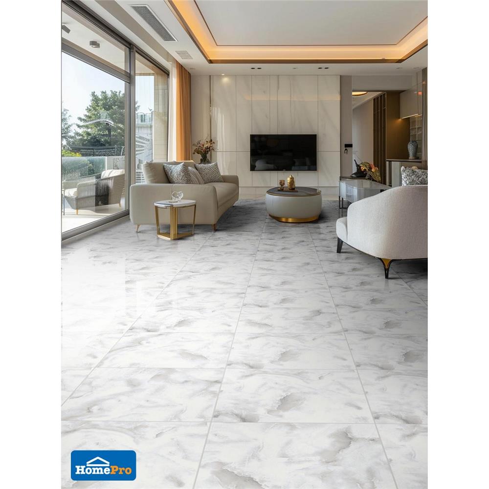 กระเบื้องพื้นพอร์ซเลน 60x60 ซม. DURAGRES โซเอล ขาว A 1.44 ตร.ม.