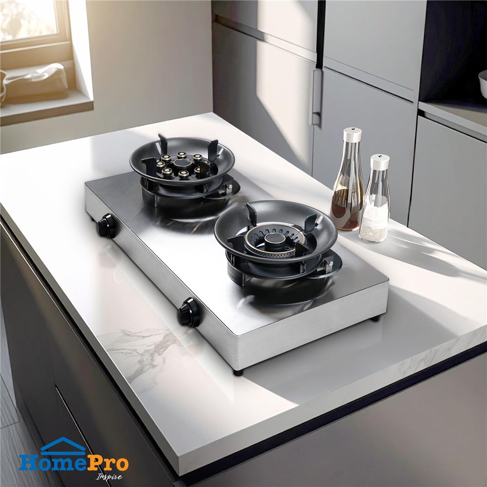 เตาแก๊สตั้งโต๊ะ 2 หัวแก๊ส KUCINE GA02