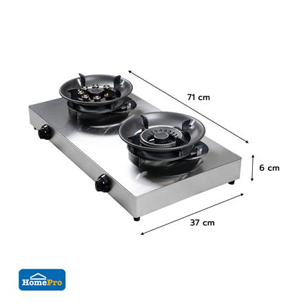 เตาแก๊สตั้งโต๊ะ 2 หัวแก๊ส KUCINE GA02_6