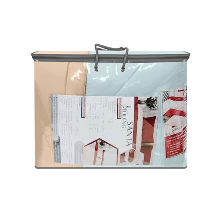 ผ้านวม SANTA BEDDING 70x90 นิ้ว สี LIGHT BLUE/CREAM_2