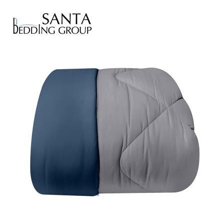 ผ้านวม SANTA BEDDING 70x90 นิ้ว สี GREY/NAVY BLUE_0