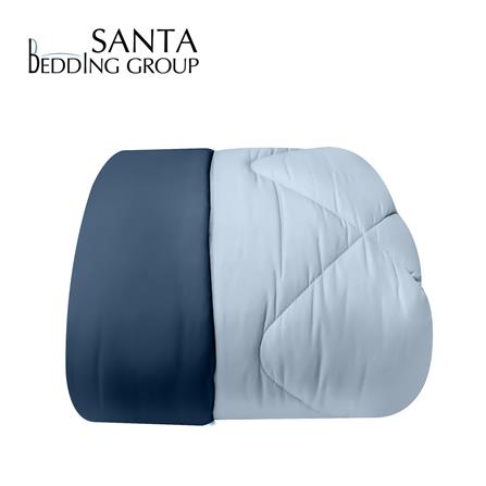 ผ้านวม SANTA BEDDING 70x90 นิ้ว สี LIGHT BLUE/NAVY BLUE_0