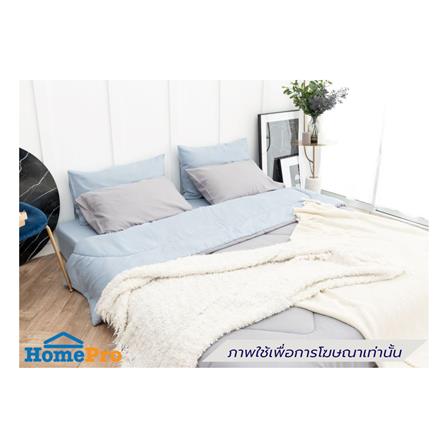 ผ้านวม SANTA BEDDING 70x90 นิ้ว สี LIGHT BLUE/GREY_3