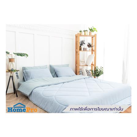 ผ้านวม SANTA BEDDING 70x90 นิ้ว สี LIGHT BLUE/LIGHT GREEN_3