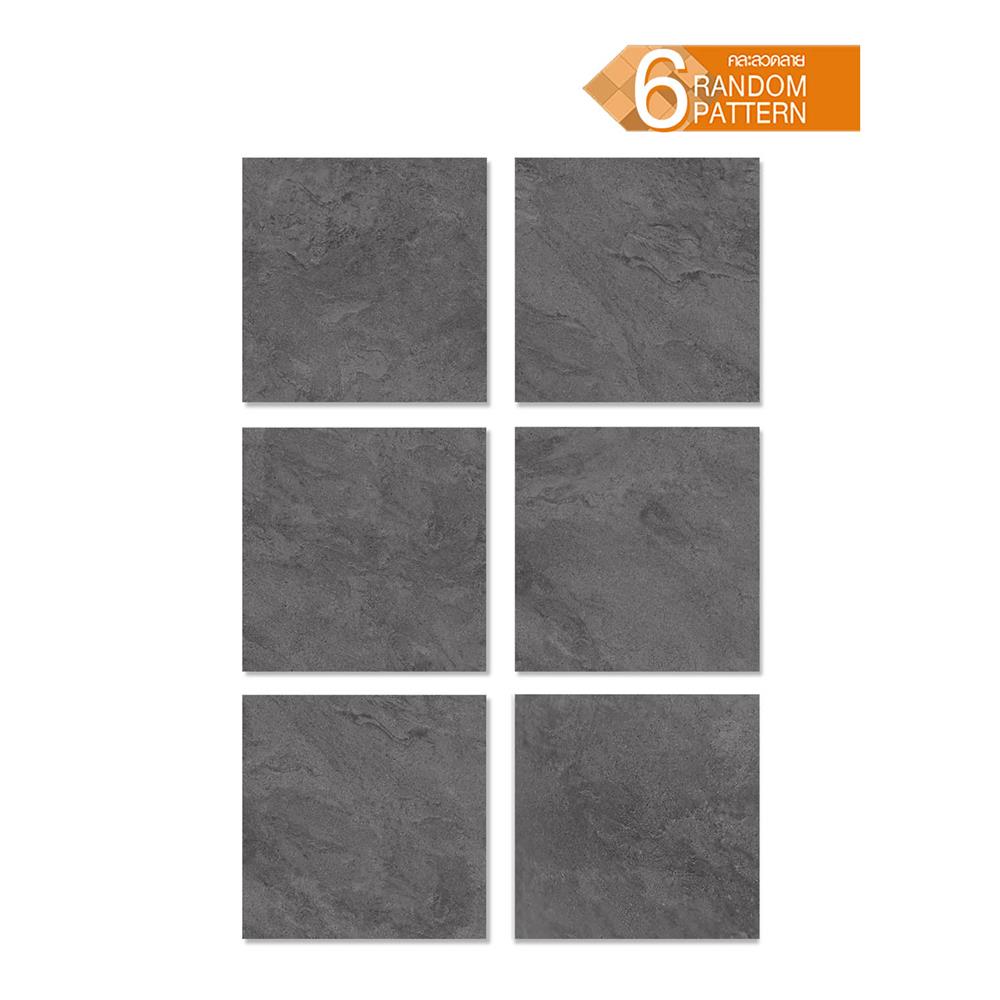 กระเบื้องพื้นพอร์ซเลน 60x60 ซม. COTTO ซานโตรินี เทาเข้ม R11 PM 1.44 ตร.ม.