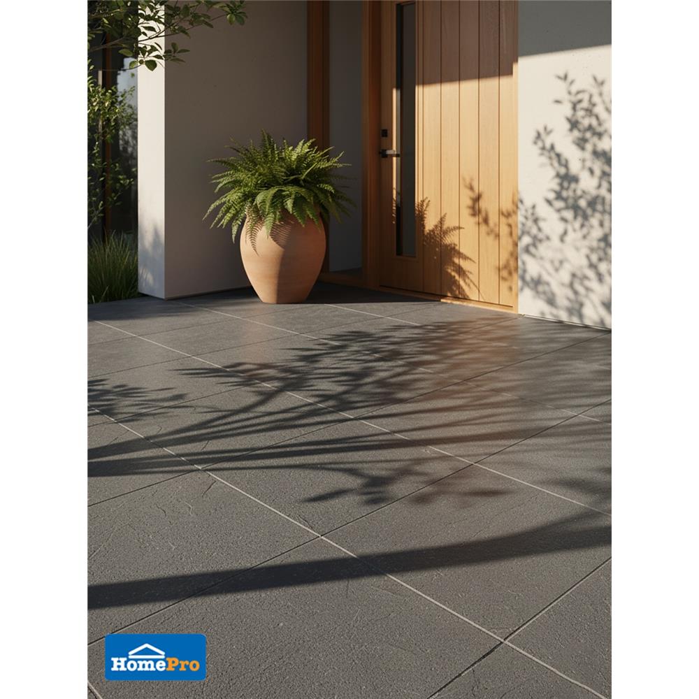 กระเบื้องพื้นพอร์ซเลน 60x60 ซม. COTTO ซานโตรินี เทาเข้ม R11 PM 1.44 ตร.ม.