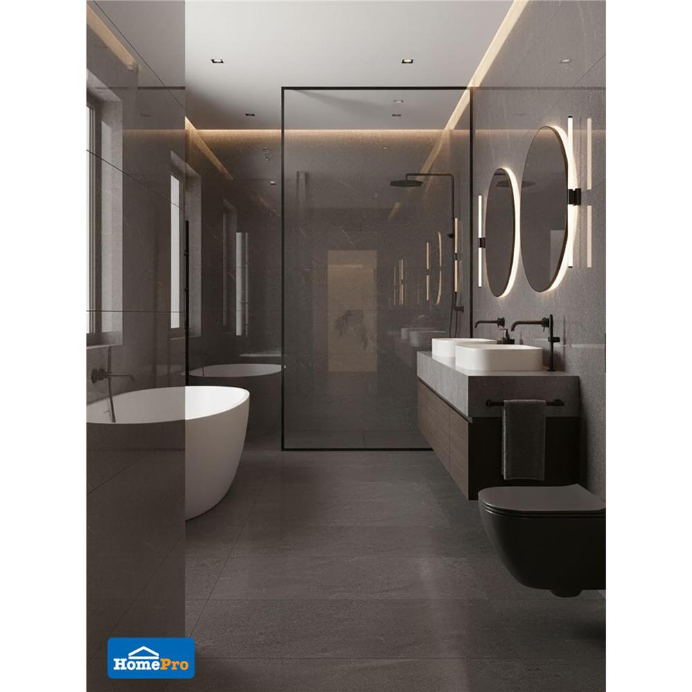 กระเบื้องพื้นพอร์ซเลน 60x60 ซม. COTTO ดาเลีย เทาเข้ม PM 1.44 ตร.ม.