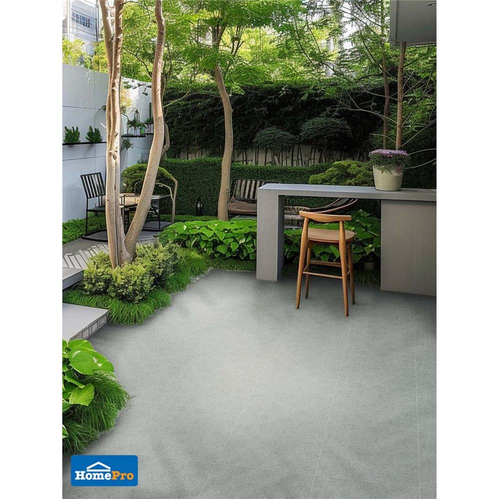 กระเบื้องพื้นพอร์ซเลน 60x60 ซม. DURAGRES ร็อคเซีย เทา A 1.44 ตร.ม.