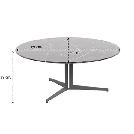 โต๊ะกลาง SB FURNITURE TRUEMOVE 19158040 89 ซม. สีดำ_4