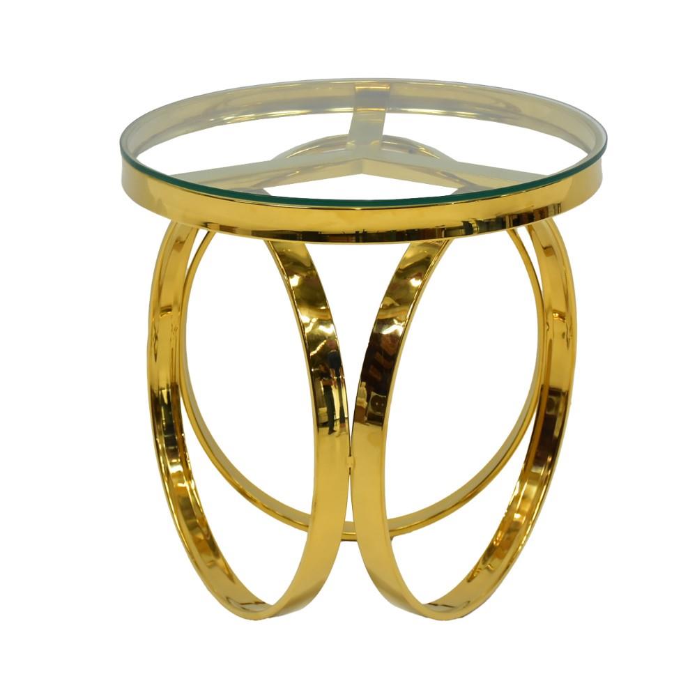 โต๊ะข้าง SB FURNITURE HARLAND 19235526 55 ซม. สีทอง