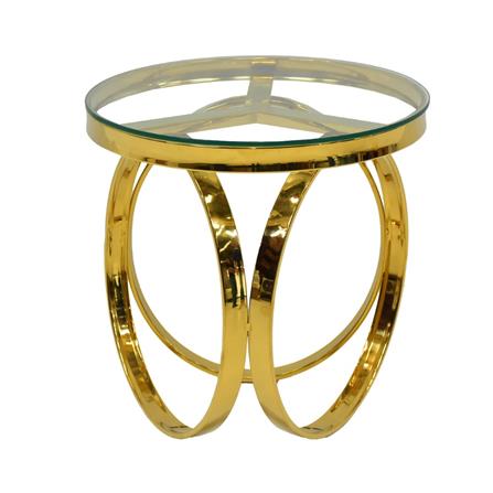 โต๊ะข้าง SB FURNITURE HARLAND 19235526 55 ซม. สีทอง_0