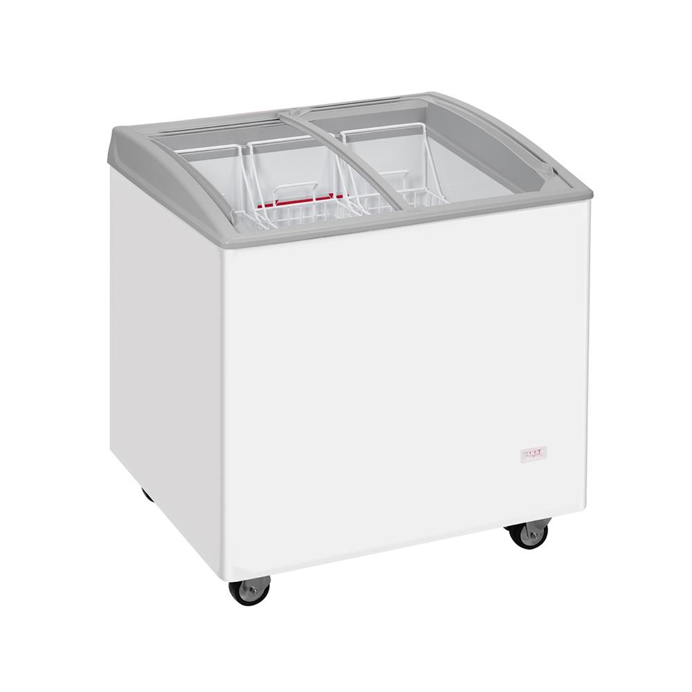 ตู้แช่ไอศครีมกระจกโค้ง HAIER SD-217P 5.4 คิว สีขาว