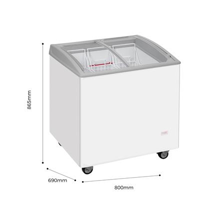 ตู้แช่ไอศครีมกระจกโค้ง HAIER SD-217P 5.4 คิว สีขาว_6