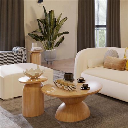 โต๊ะข้าง SB FURNITURE WASIA 19235662 38 ซม. สีไม้ธรรมชาติ_2