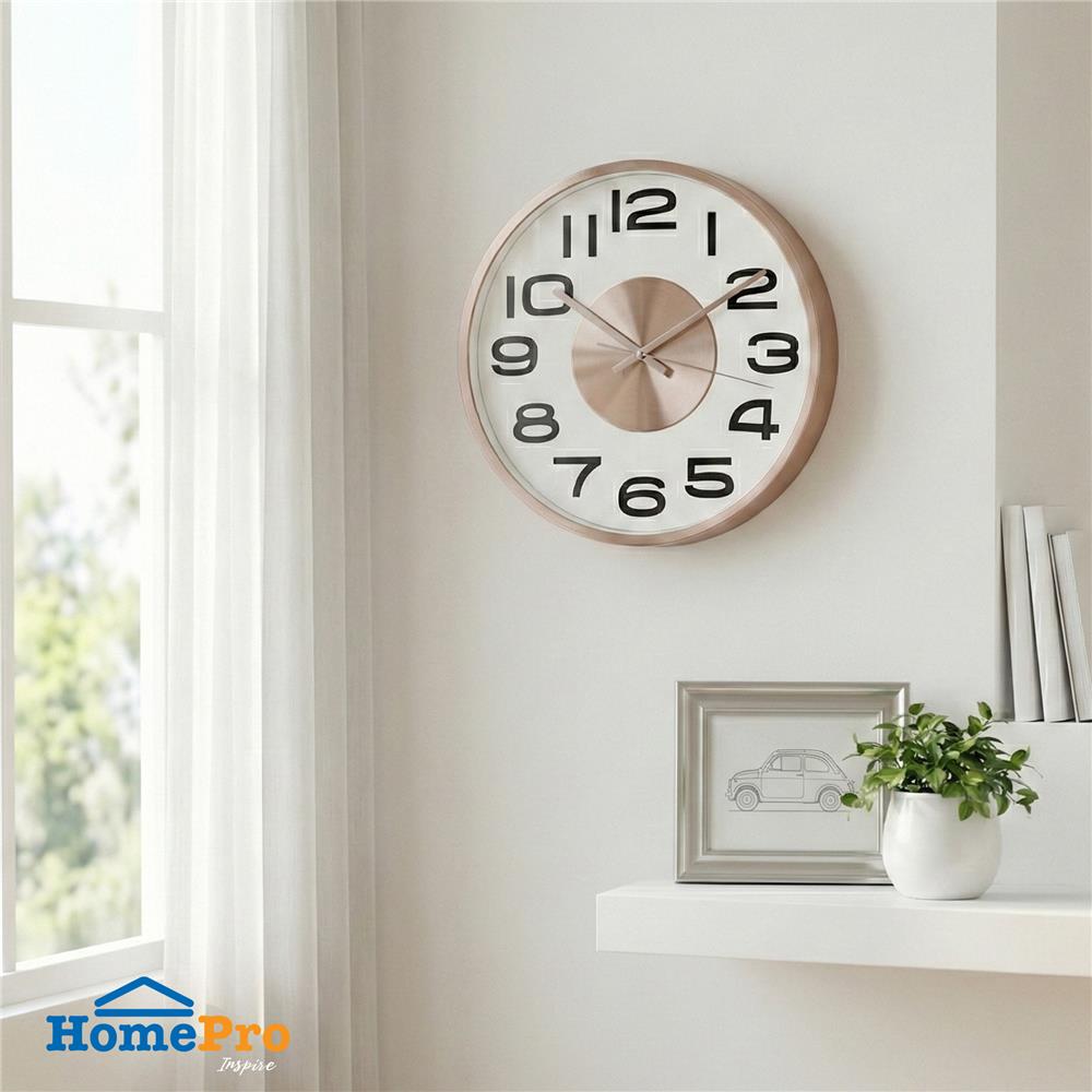 นาฬิกาแขวน SNAZZ EG7764C 12 นิ้ว สีทองแดง