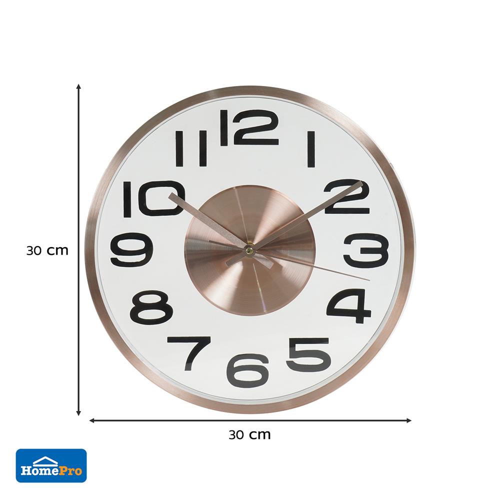 นาฬิกาแขวน SNAZZ EG7764C 12 นิ้ว สีทองแดง