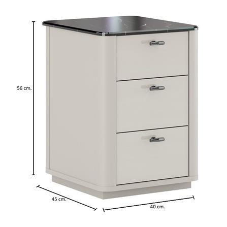 ตู้ข้างเตียง SB FURNITURE BLESS 19236034 40 ซม. สีเบจ_7