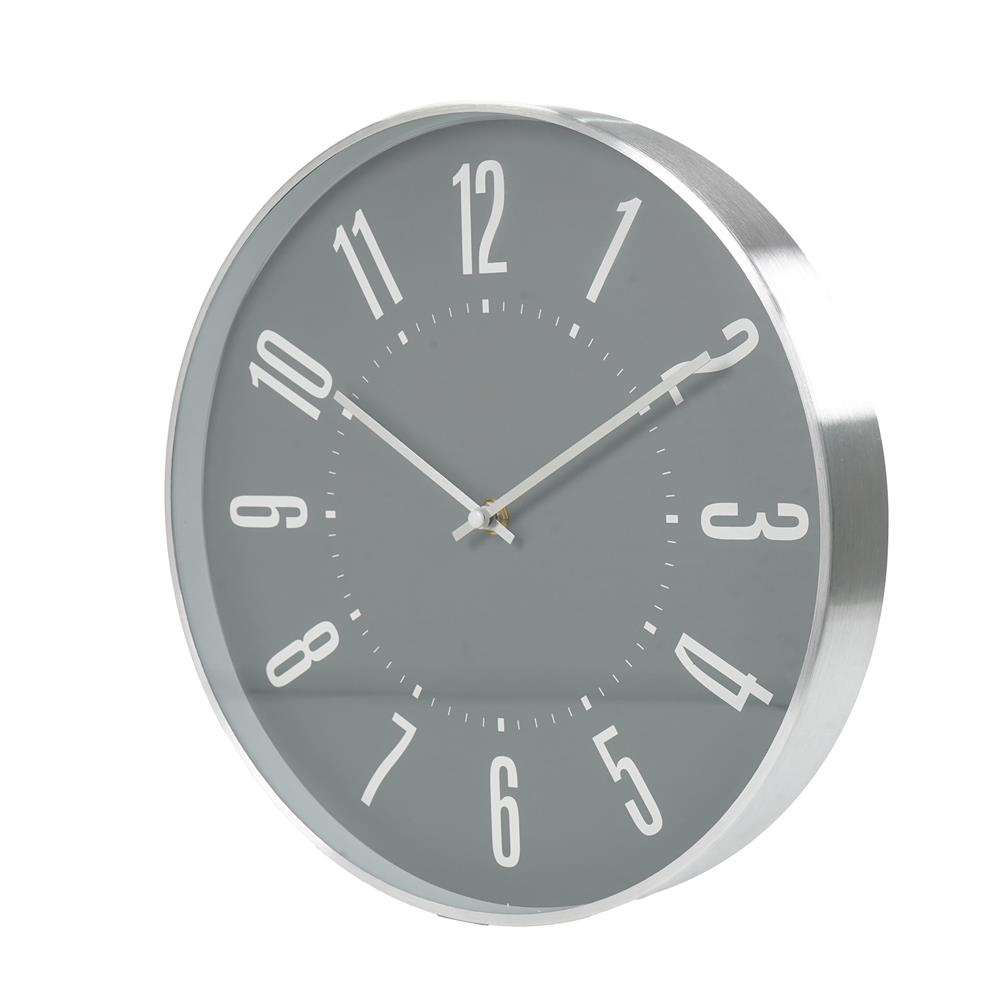 นาฬิกาแขวน SNAZZ EG7757 12 นิ้ว สีเงิน