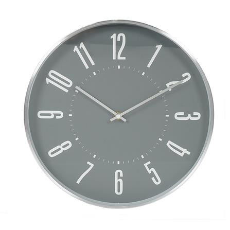 นาฬิกาแขวน SNAZZ EG7757 12 นิ้ว สีเงิน