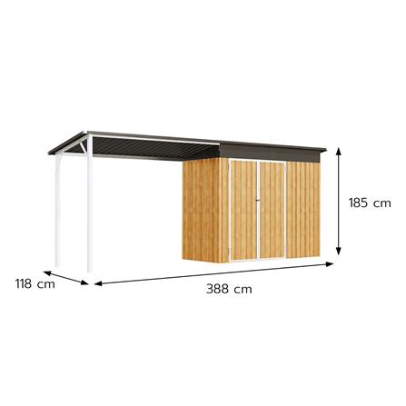 บ้านเก็บของกลางแจ้ง SPRING HUNTER 388x118 ซม._2