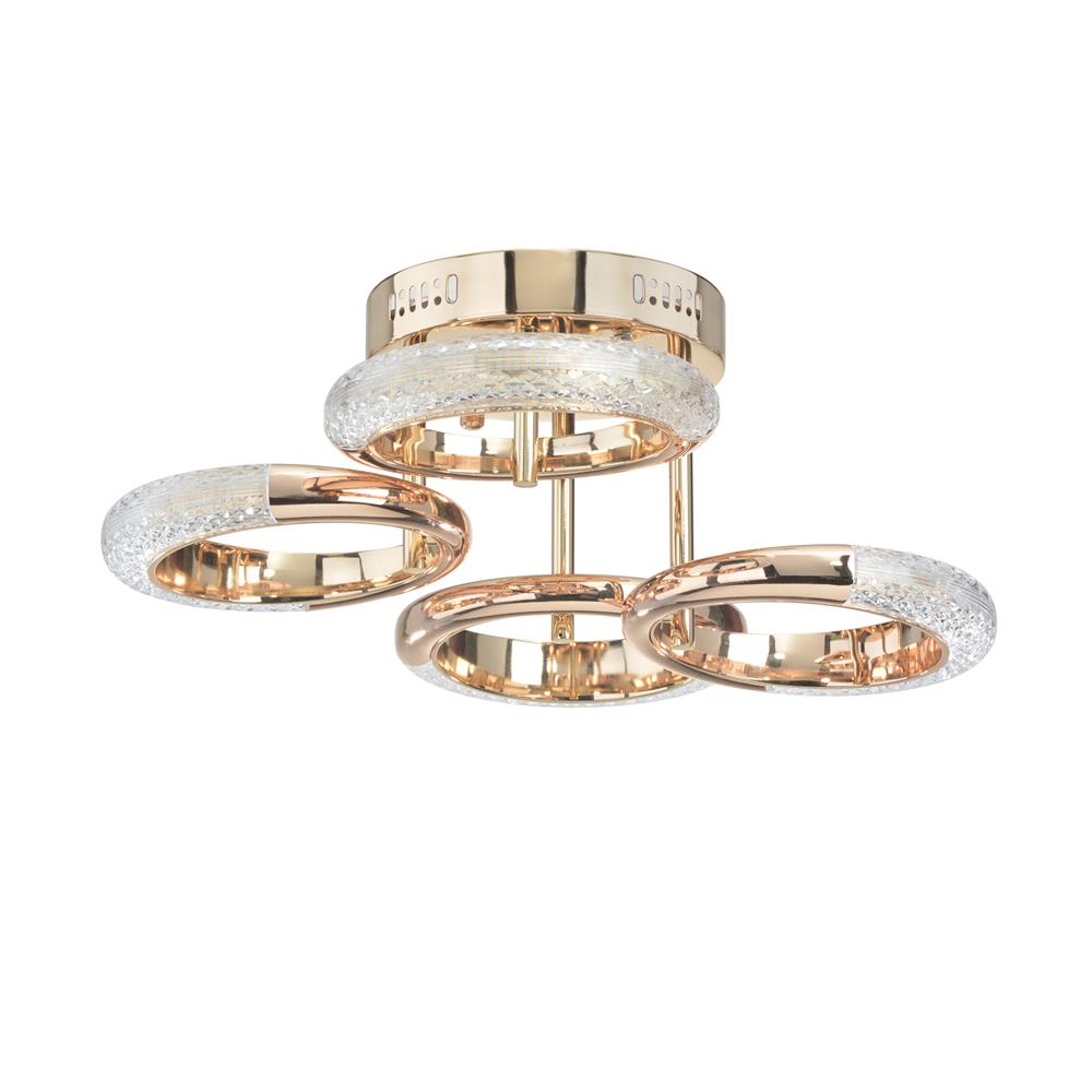 ไฟถาด LED CARINI H6213/30W 30 วัตต์ DAYLIGHT/COOL WHITE/WARM WHITE สีทอง/ใส 4 หัว