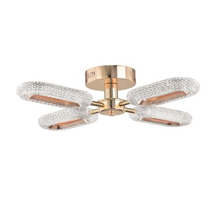 ไฟถาด LED CARINI H6212/20W 20 วัตต์ DAYLIGHT/COOL WHITE/WARM WHITE สีทอง/ใส 4 หัว_0