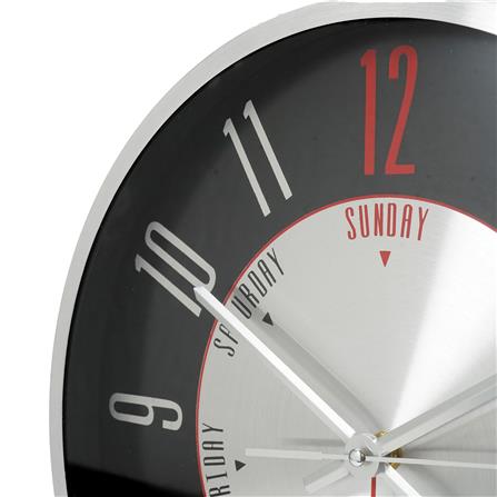 นาฬิกาแขวน SNAZZ EG7765KW 14 นิ้ว สีเงิน_3