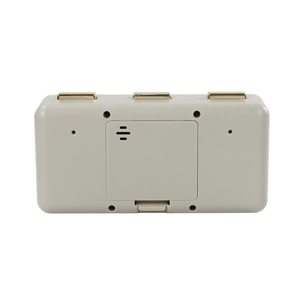 นาฬิกาตั้งโต๊ะ SNAZZ EG6265 6.8x3.5 นิ้ว สีเบจ