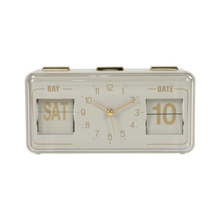 นาฬิกาตั้งโต๊ะ SNAZZ EG6265 6.8x3.5 นิ้ว สีเบจ_0