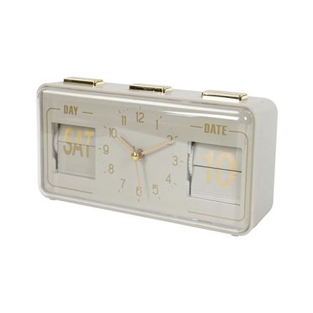 นาฬิกาตั้งโต๊ะ SNAZZ EG6265 6.8x3.5 นิ้ว สีเบจ_1