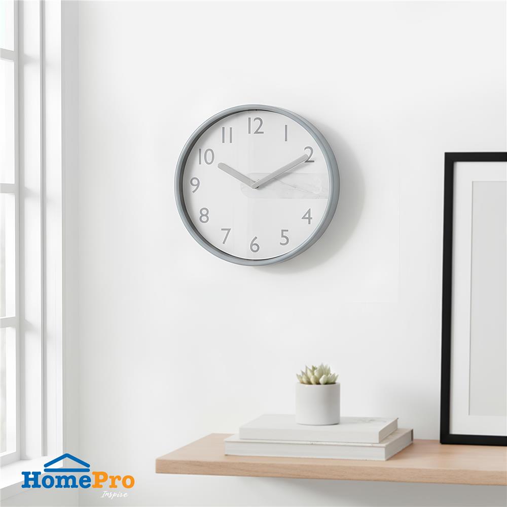 นาฬิกาแขวน SNAZZ EG6911D 12 นิ้ว สีเทา