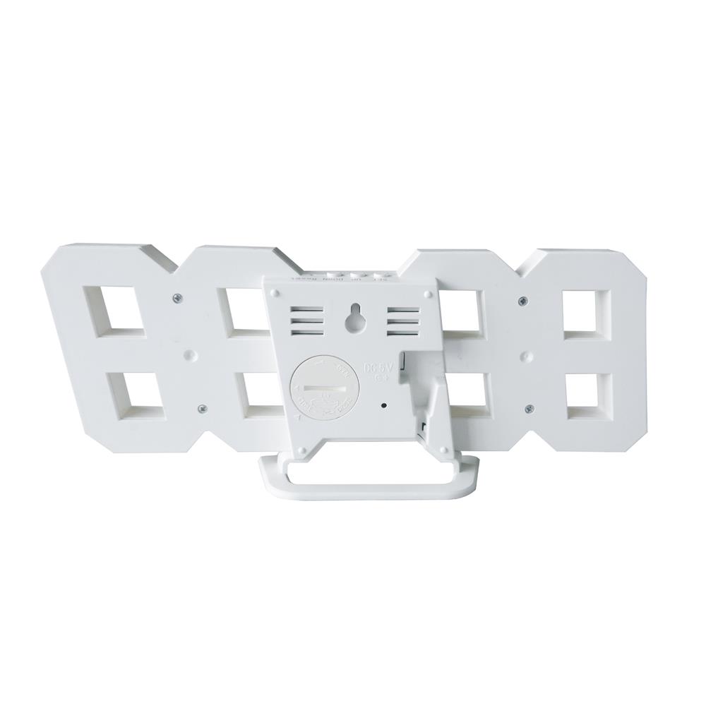 นาฬิกาดิจิทัล LED SNAZZ EE1008 9.4x3.6 นิ้ว สีขาว