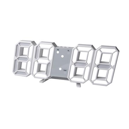 นาฬิกาดิจิทัล LED SNAZZ EE1008 9.4x3.6 นิ้ว สีขาว_1