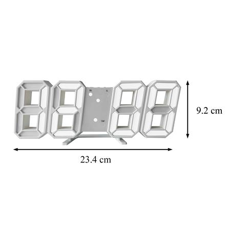 นาฬิกาดิจิทัล LED SNAZZ EE1008 9.4x3.6 นิ้ว สีขาว_4