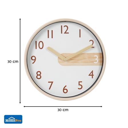 นาฬิกาแขวน SNAZZ EG6911D 12 นิ้ว สีเบจ_5