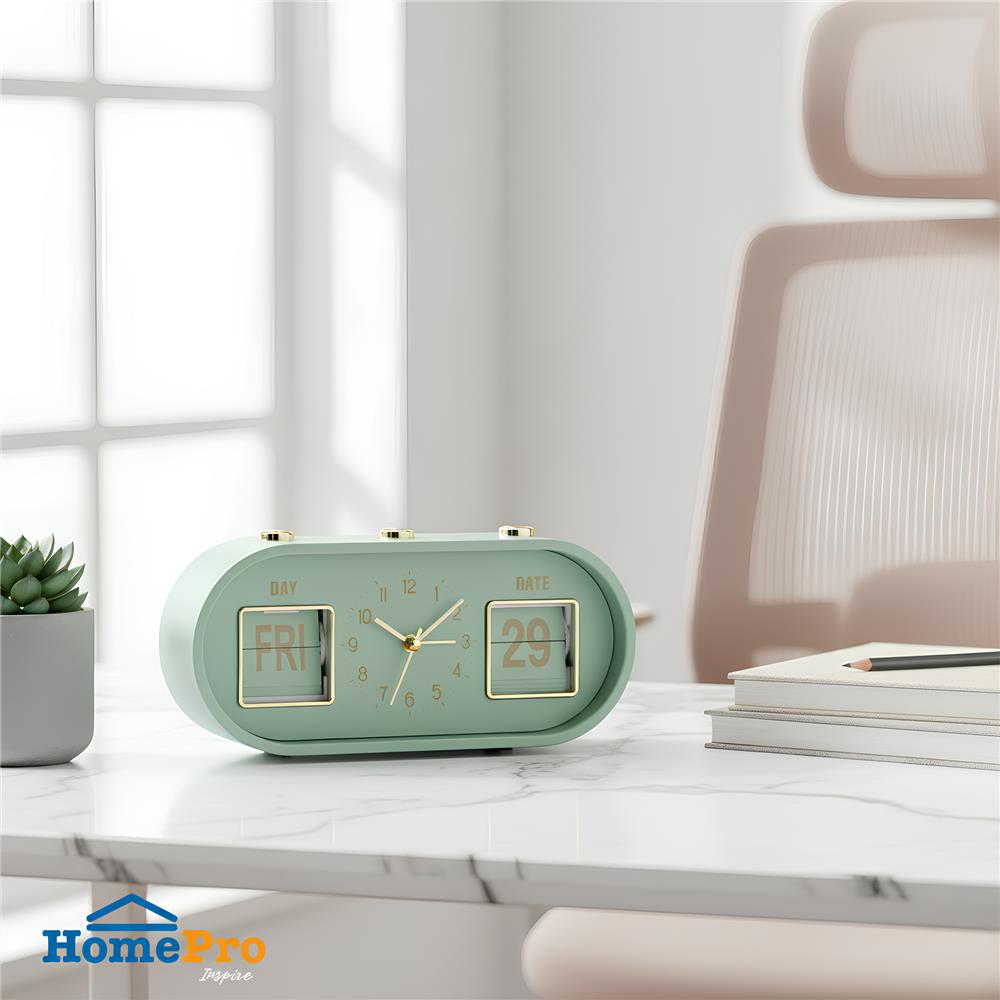 นาฬิกาตั้งโต๊ะ SNAZZ EG6266 8x3.7 นิ้ว สีเขียว