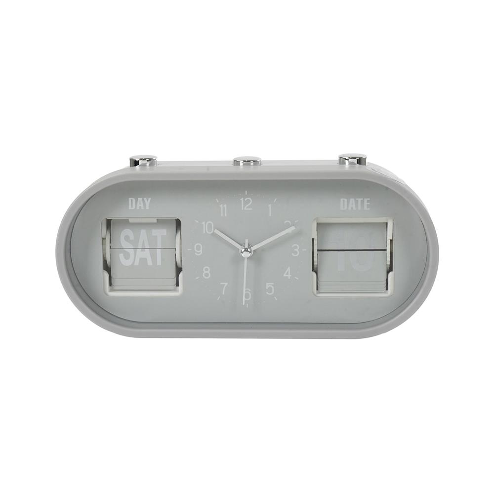 นาฬิกาตั้งโต๊ะ SNAZZ EG6266 8x3.7 นิ้ว สีเทา