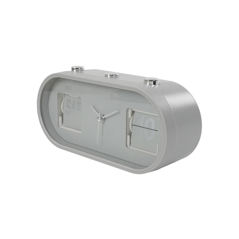 นาฬิกาตั้งโต๊ะ SNAZZ EG6266 8x3.7 นิ้ว สีเทา