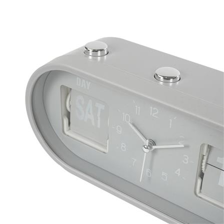 นาฬิกาตั้งโต๊ะ SNAZZ EG6266 8x3.7 นิ้ว สีเทา_4