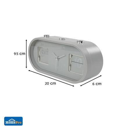 นาฬิกาตั้งโต๊ะ SNAZZ EG6266 8x3.7 นิ้ว สีเทา_6