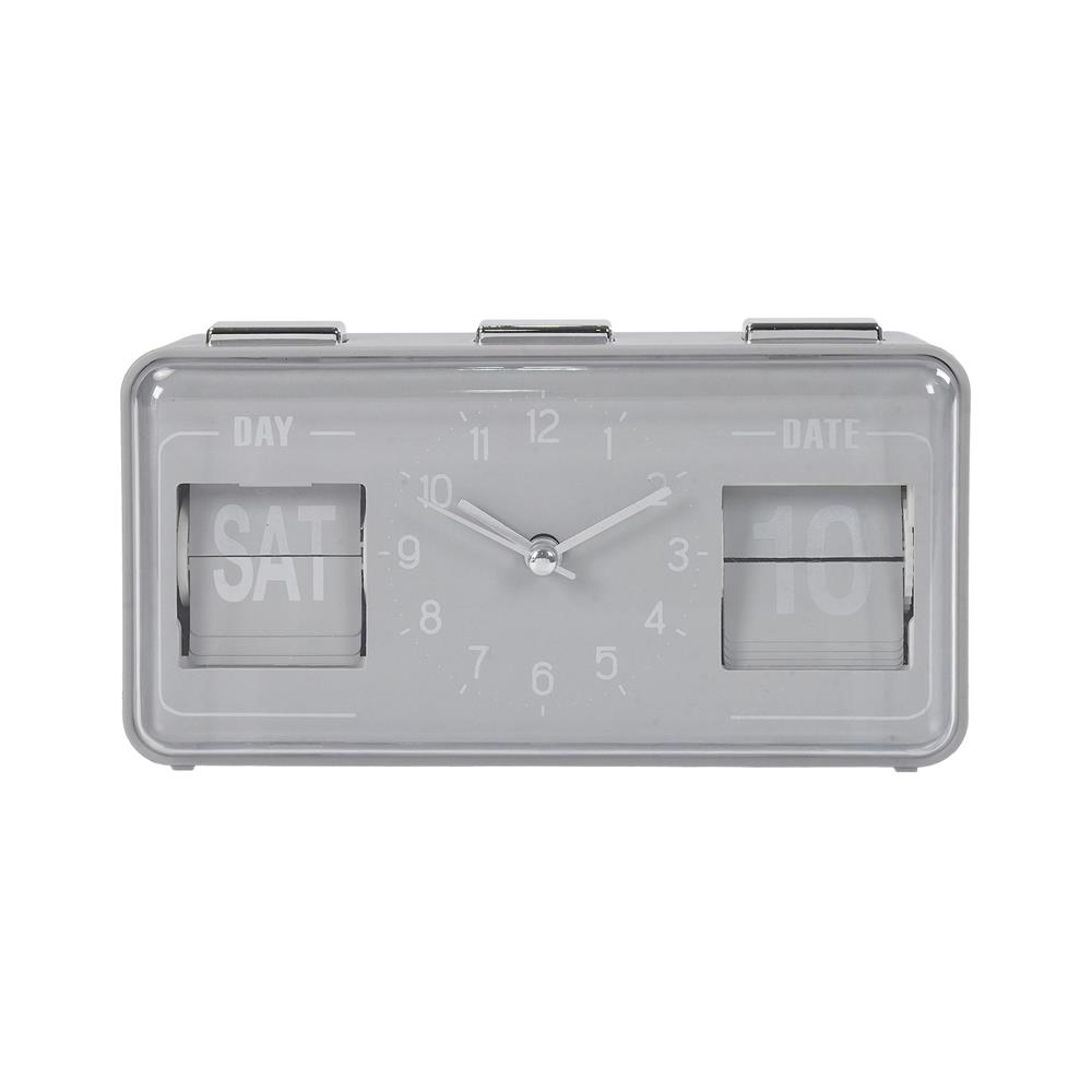 นาฬิกาตั้งโต๊ะ SNAZZ EG6265 6.8x3.5 นิ้ว สีเทา