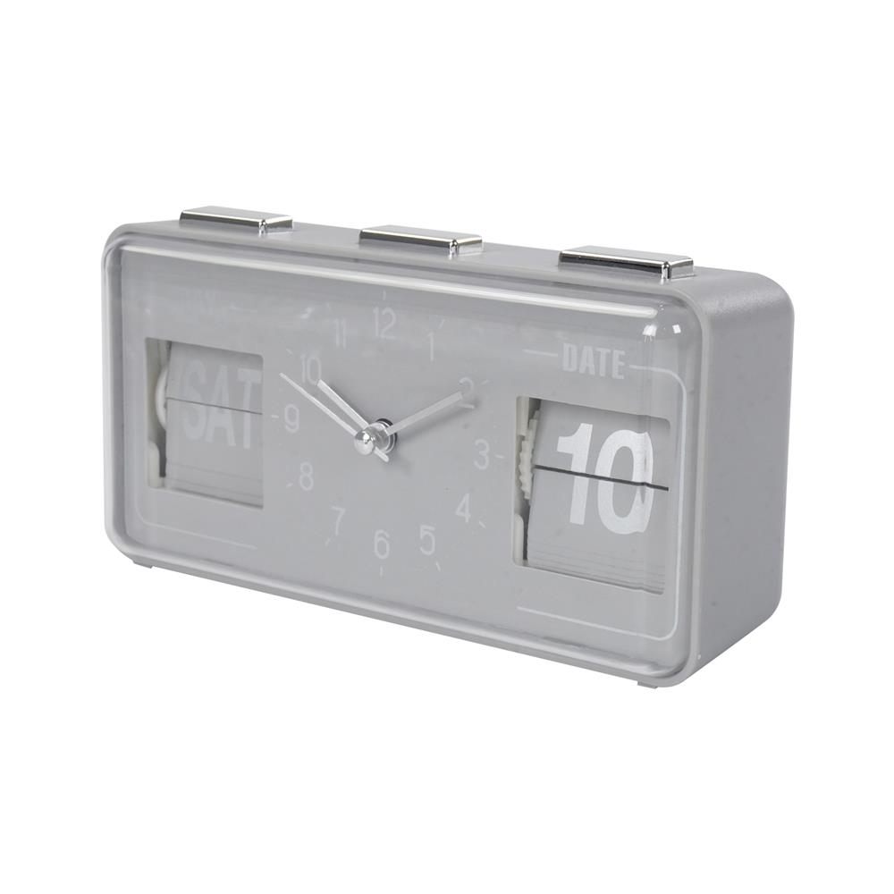 นาฬิกาตั้งโต๊ะ SNAZZ EG6265 6.8x3.5 นิ้ว สีเทา