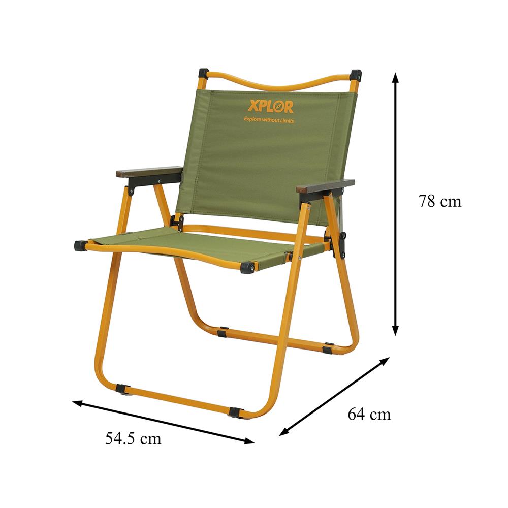 เก้าอี้แคมป์ปิ้ง SPRING M XPLOR สีเขียว