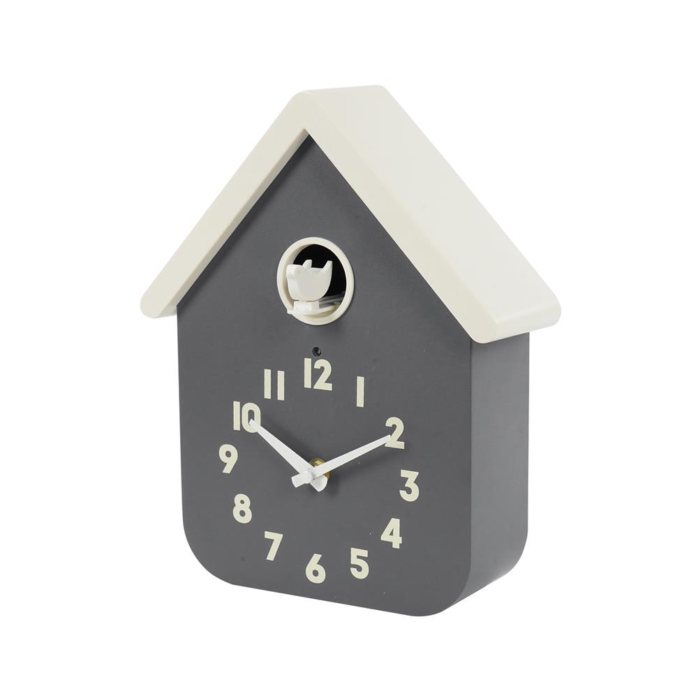 นาฬิกาแขวน SNAZZ EG1001BIRD 8.6x14 นิ้ว สีเทา