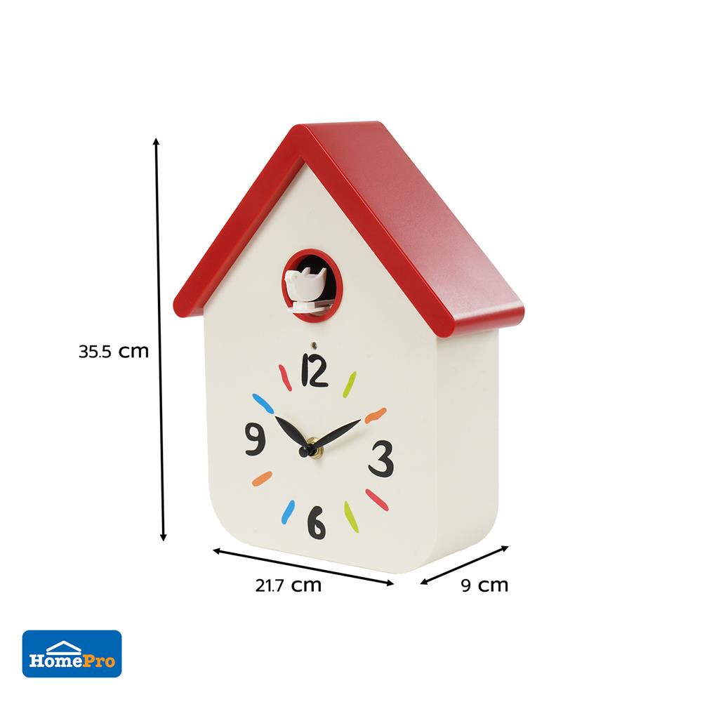 นาฬิกาแขวน SNAZZ EG1001BIRD 8.6x14 นิ้ว สีขาว