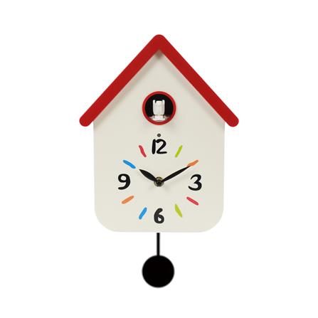 นาฬิกาแขวน SNAZZ EG1001BIRD 8.6x14 นิ้ว สีขาว_0