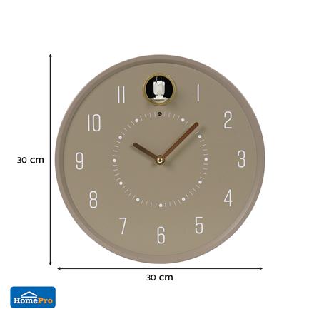 นาฬิกาแขวน SNAZZ EG1002BIRD 12 นิ้ว สีน้ำตาล_5