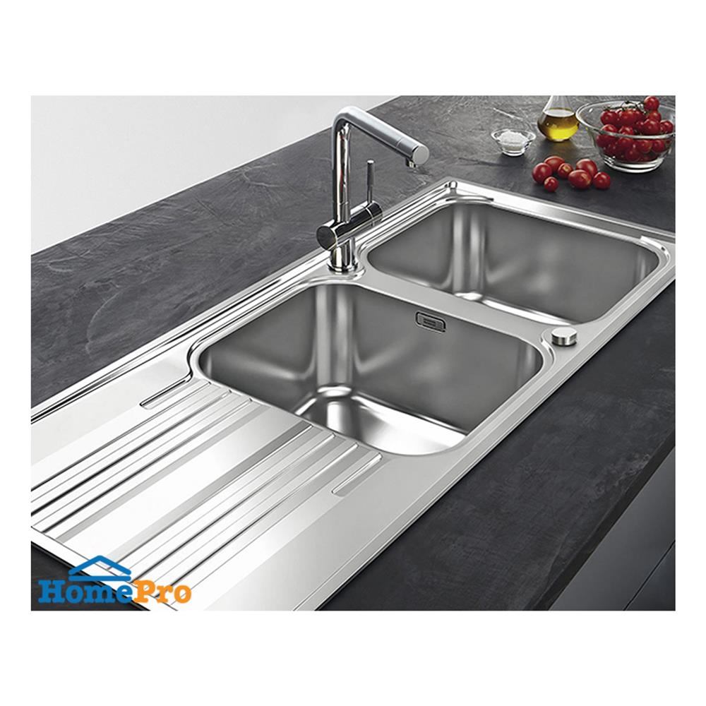 ซิงค์ฝัง 2 หลุม 1 ที่พัก FRANKE SRX 621 LHD สีเงิน